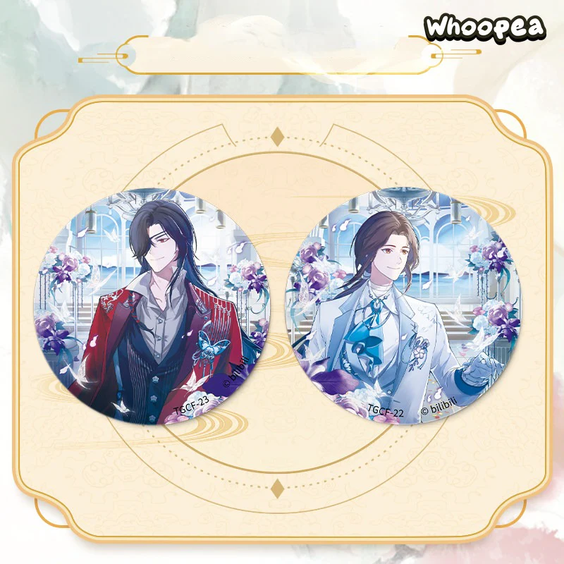 Heaven Official Blessing Silver Butterflies on Flowers Series Badge Blind Box - Image 3