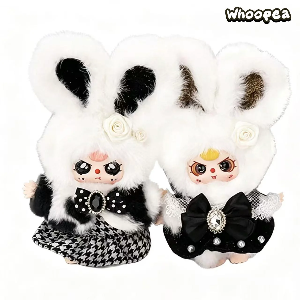 Baby Three Absolute Black White Series Plush Pendant Blind Box - Image 4