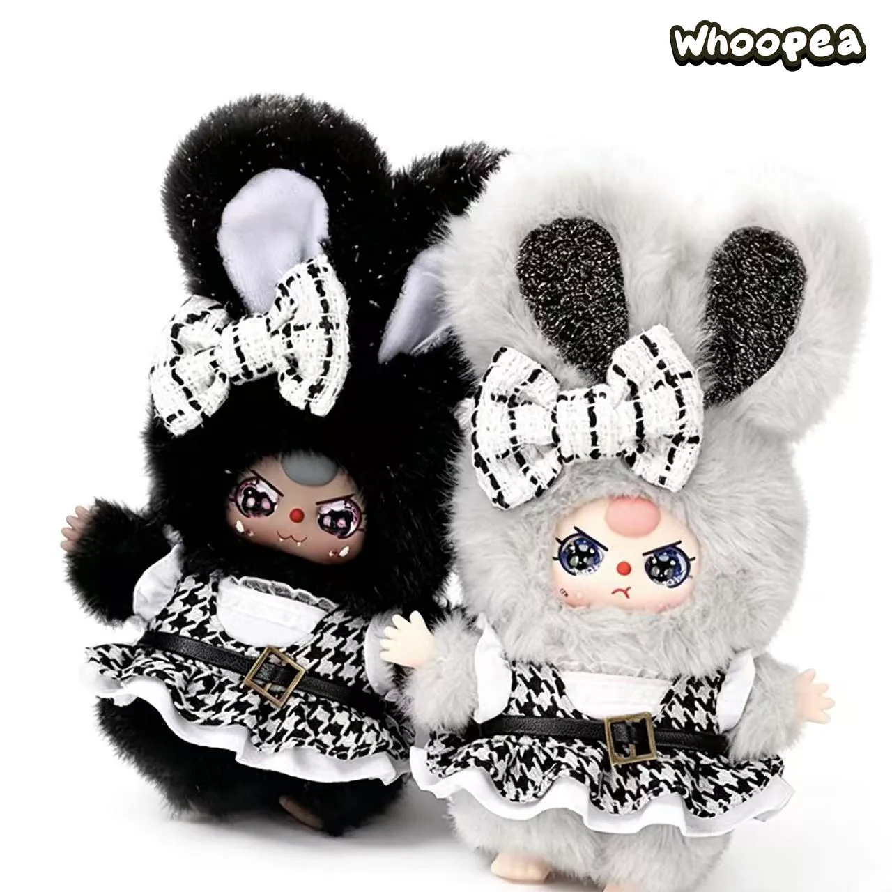 Baby Three Absolute Black White Series Plush Pendant Blind Box - Image 6