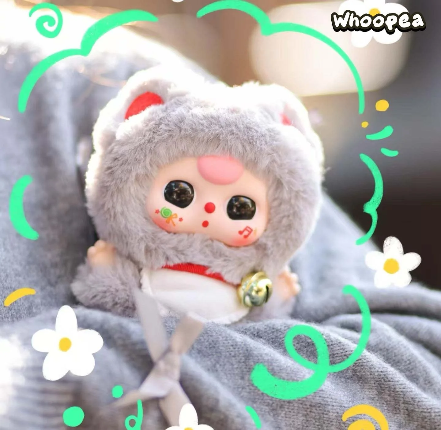 Baby Three Billionaires Cat Series Plush Dolls, Blind Box - Image 2