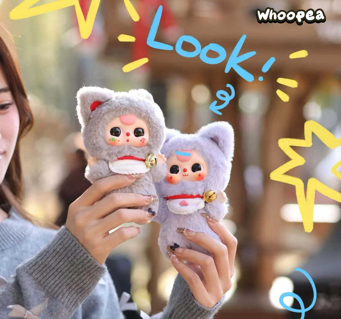 Baby Three Billionaires Cat Series Plush Dolls, Blind Box - Image 3