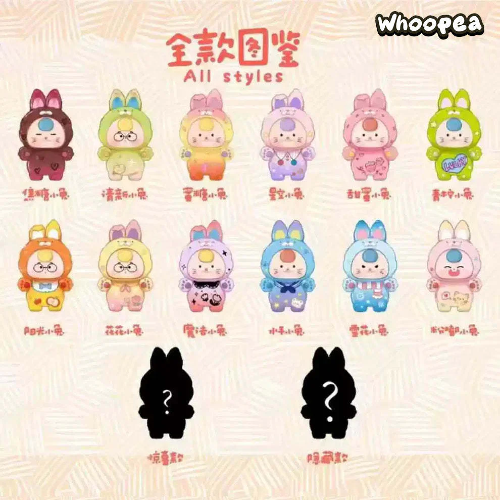 Baby Three-Dopamine Rabbit Cute Series Mini Bean, Blind Box - Image 4