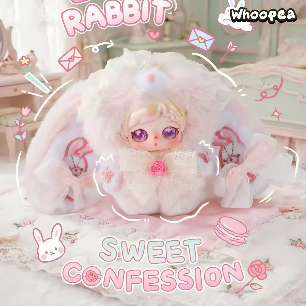 Pixie Zoey Sweet Bunny Series Plush Pendant Blind Box - Image 4