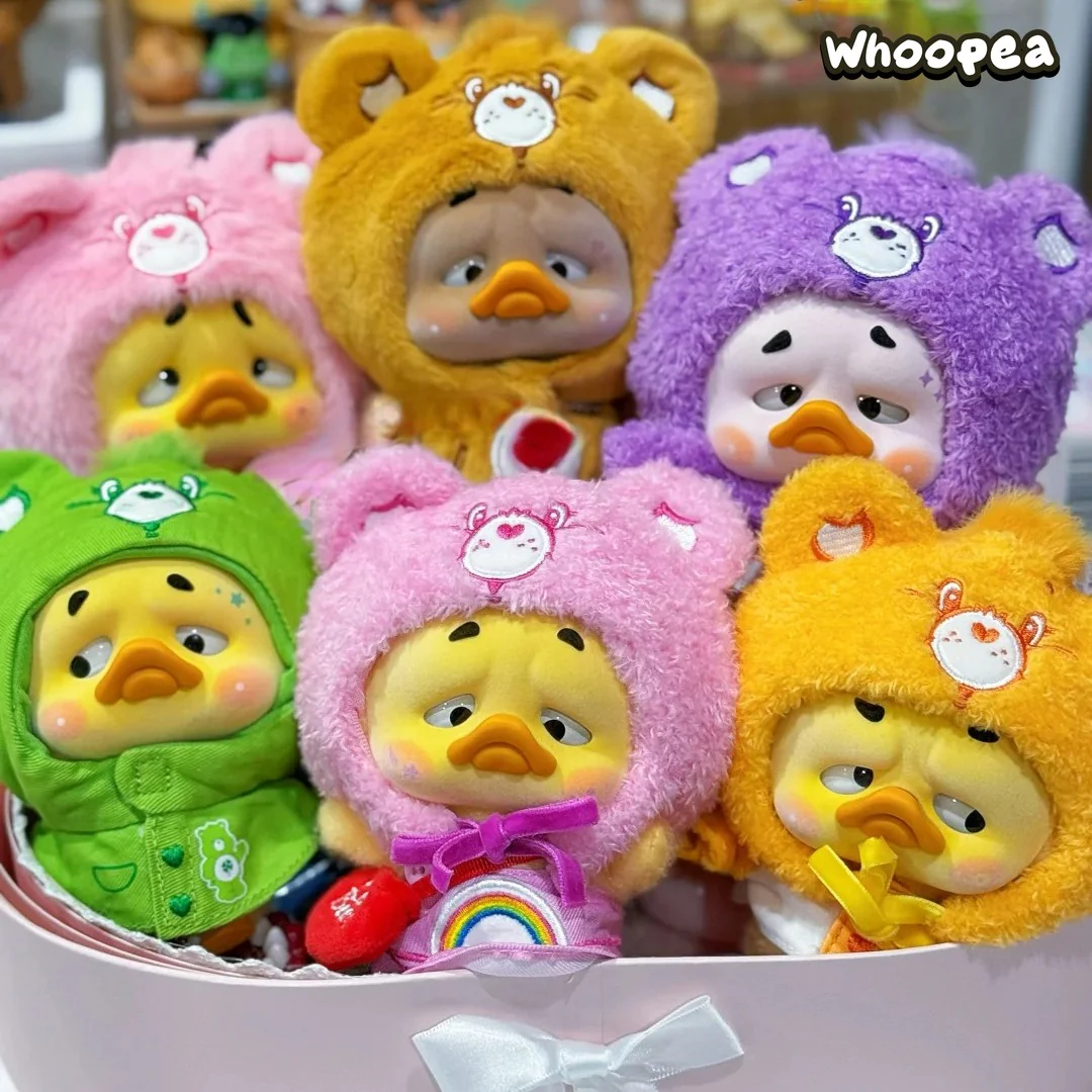 Care Bears x Upset Duck Neon Sweetheart Duck Series Plush Keychain Blind Box - Image 2