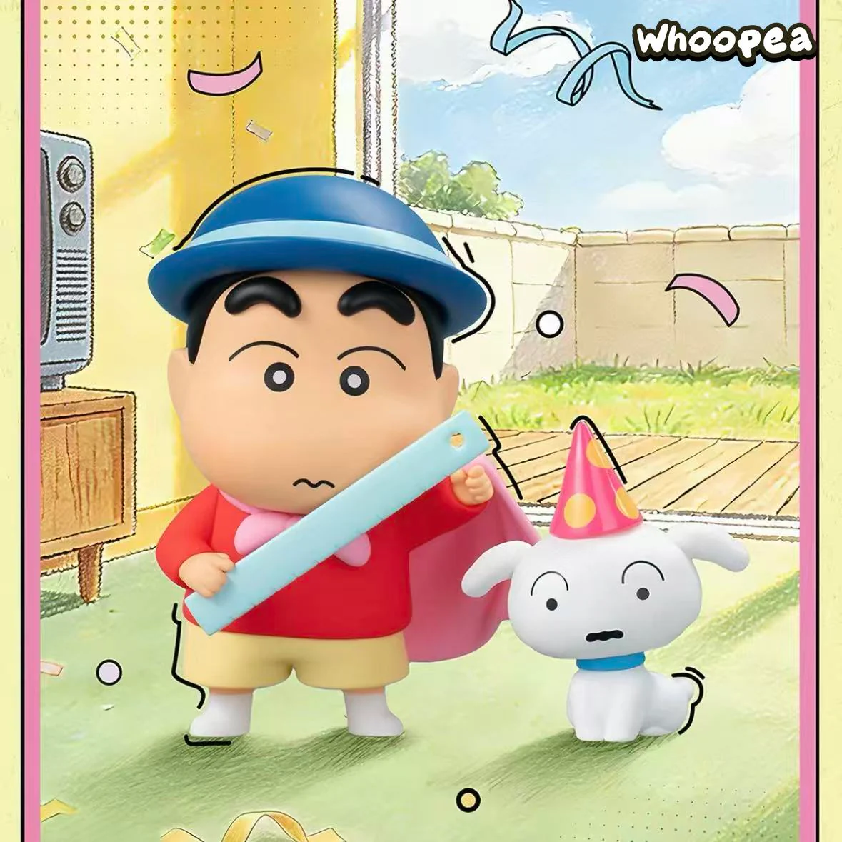 Crayon Shin-chan Retro Shiro Series Figure Blind Box - Image 2