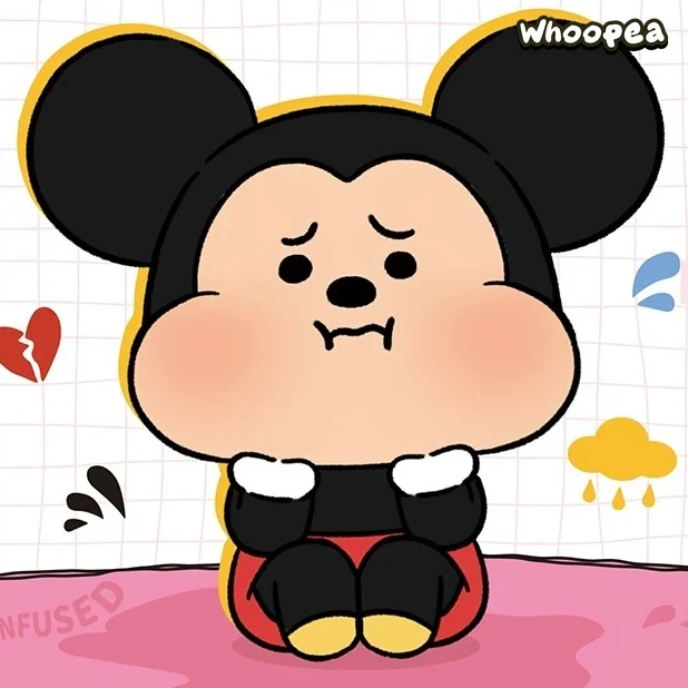 DSN Mickey Minnie Pouty Series Plush Pendant Blind Box - Image 2