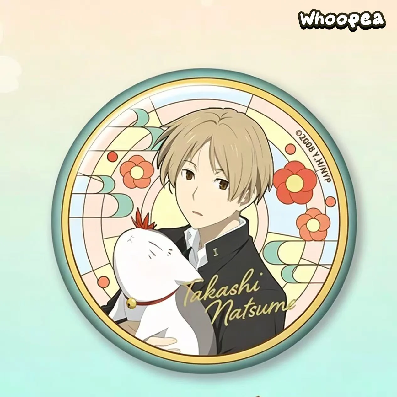 EAKI Natsume's Book of Friends Stained Glass Series Badge Blind Box - Image 4