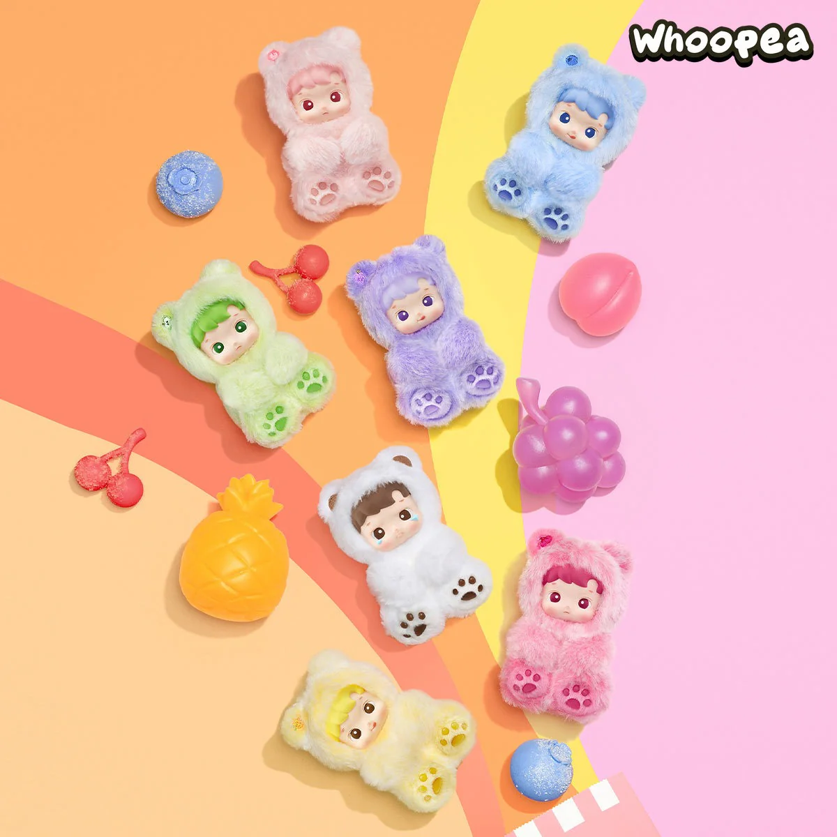 HACIPUPU Gummy Bear Series-Vinyl Plush Pendant Blind Box - Image 3