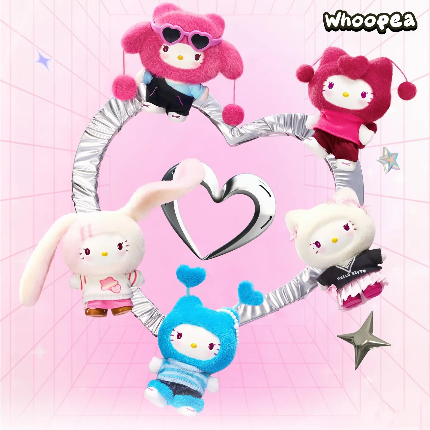 HELL0 KITTY Pop Star Series Plush Pendant, Blind Box - Image 5
