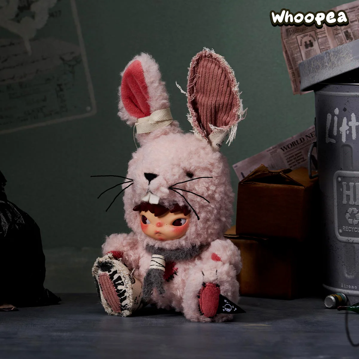 POP MART Hirono Little Hare Plush Doll Pendant - Image 3