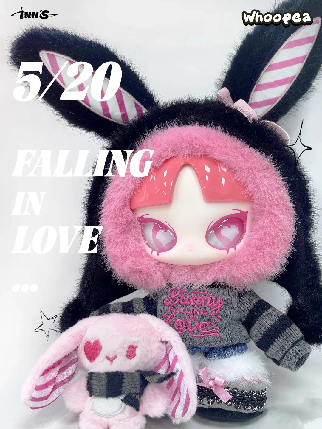 Limited INN'S 520 Bunny Falling in LOVE Plush Dolls - Image 3