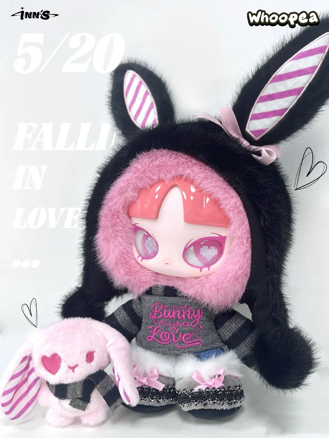 Limited INN'S 520 Bunny Falling in LOVE Plush Dolls - Image 4