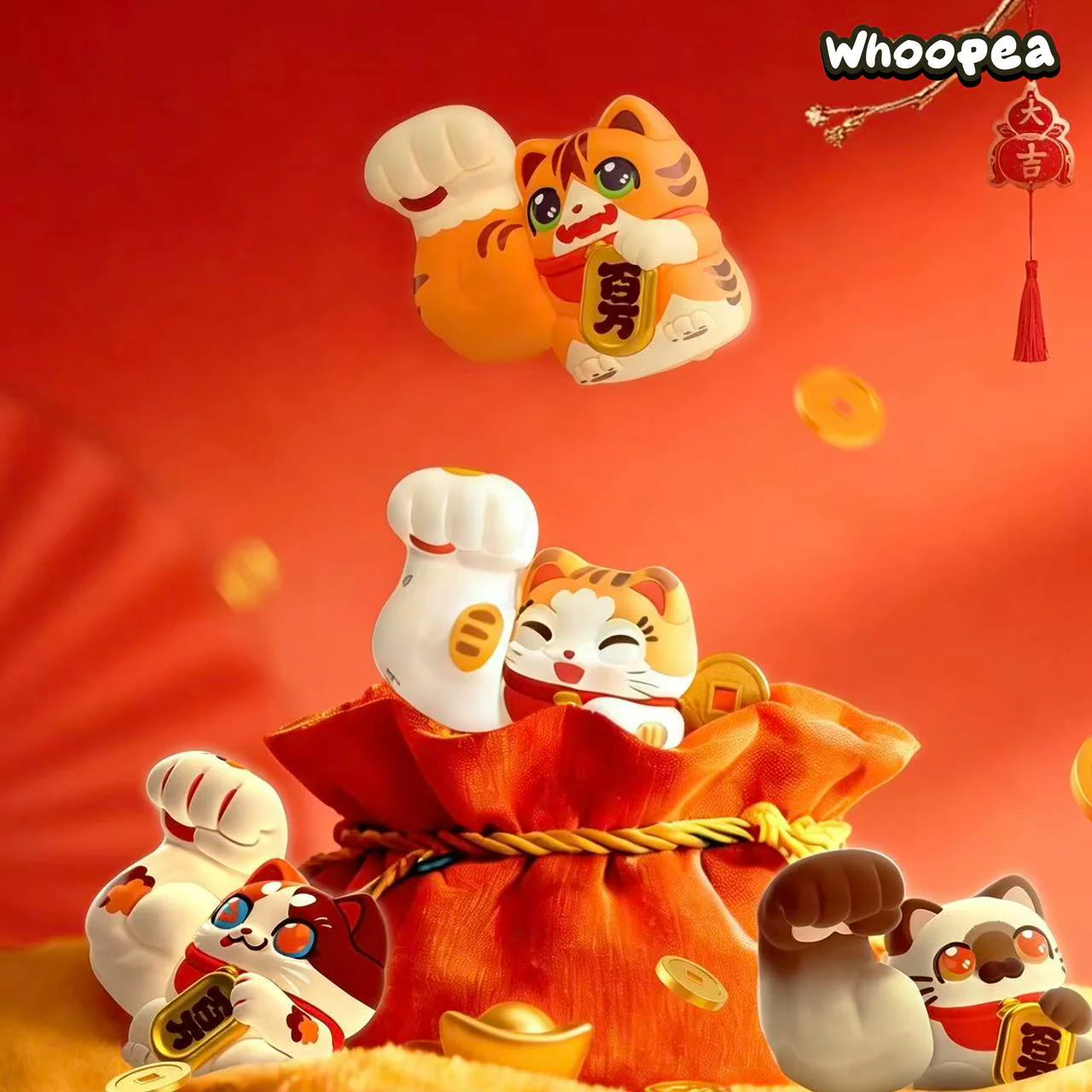 Lucky Fortune Great Power Fortune Cat Series Mini Figure Blind Bag