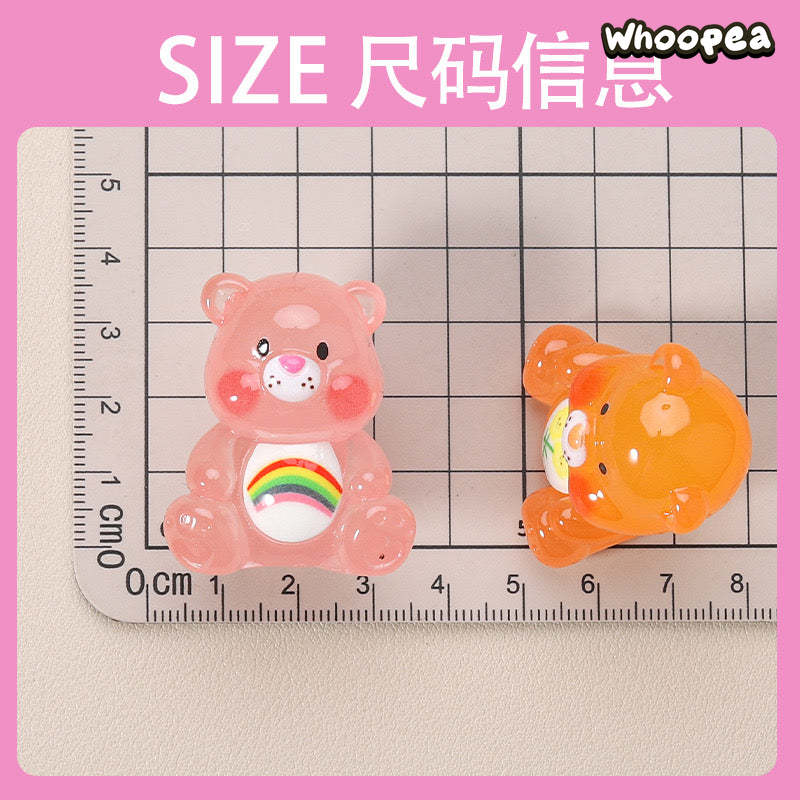 Luminous Care Bear Collection, Mini Figures, 8 colors - Image 3
