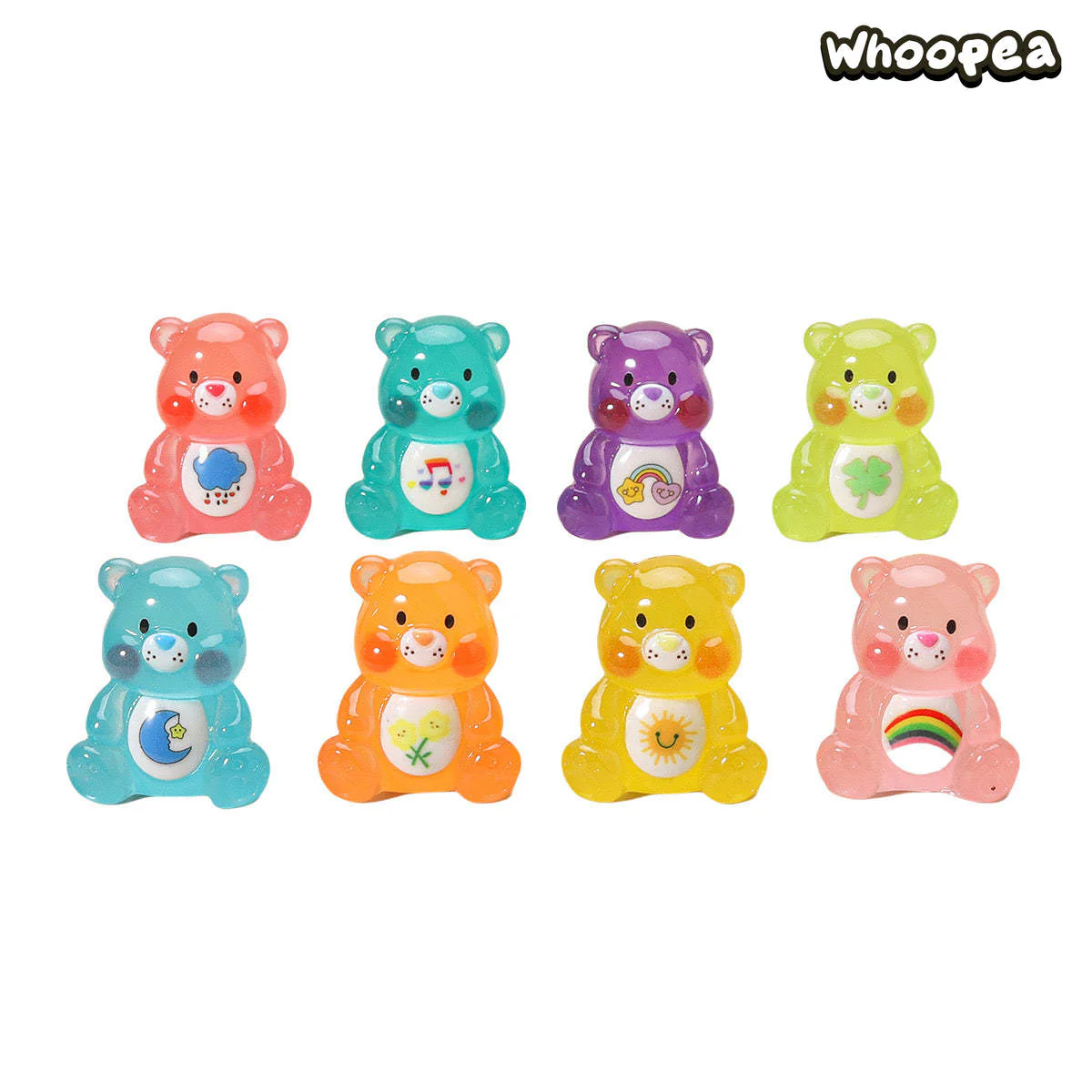 Luminous Care Bear Collection, Mini Figures, 8 colors - Image 4