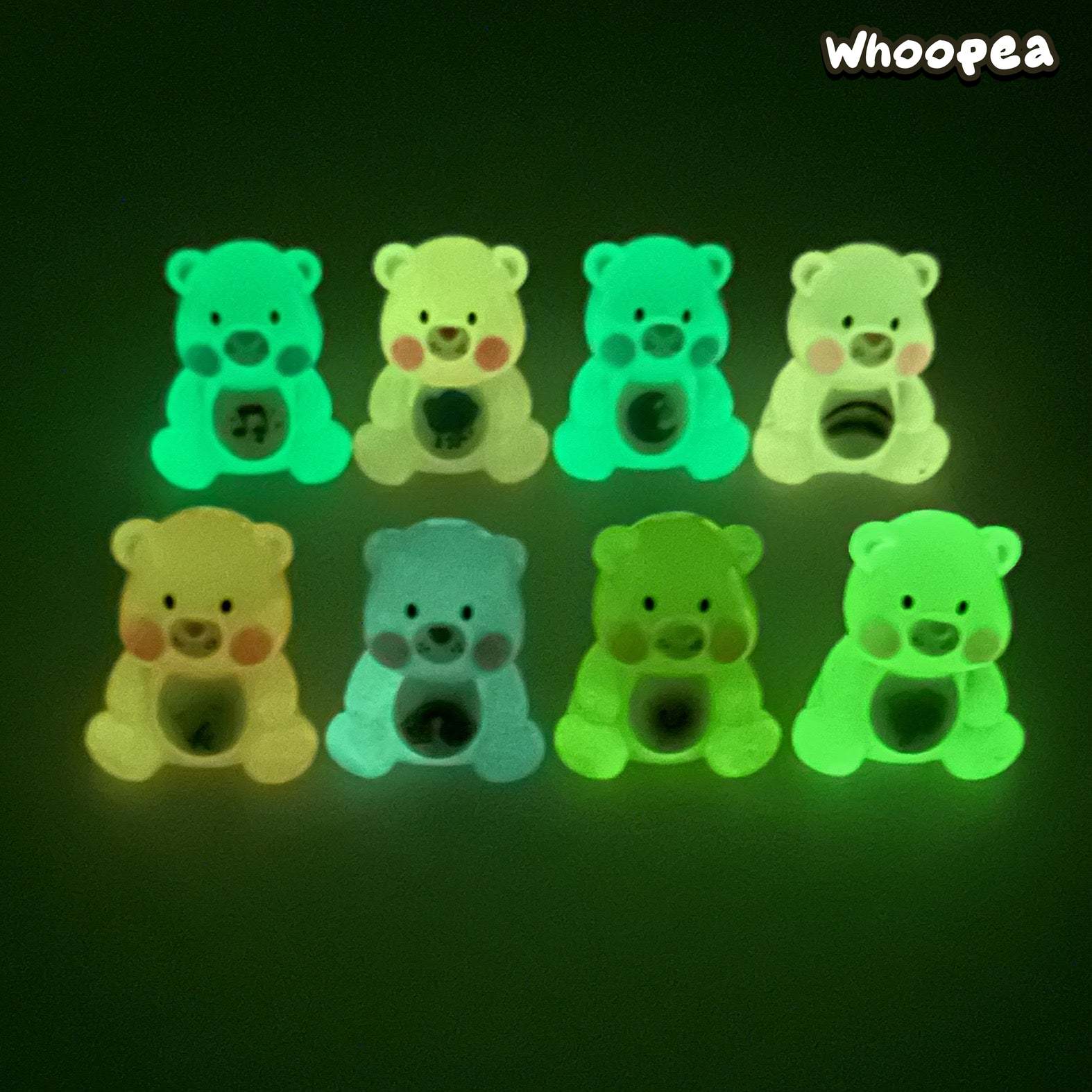 Luminous Care Bear Collection, Mini Figures, 8 colors - Image 6