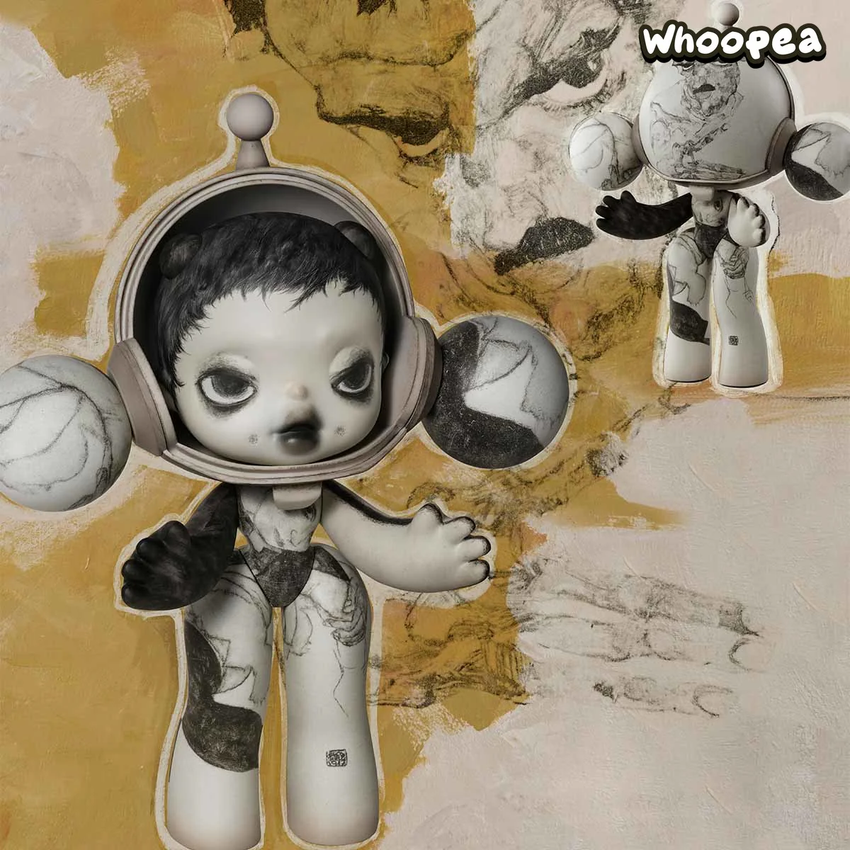 MEGA α SKULLPANDA 400% & 1000% Egon Schiele - Image 11