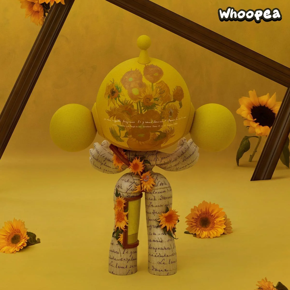 MEGA α SKULLPANDA 400% & 1000% Van Gogh Museum Sunflowers - Image 3