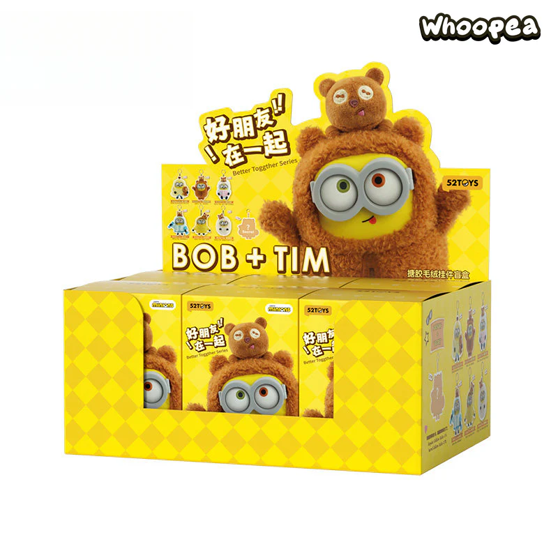 Minions Bob and Tim Best Buddies Forever Series Vinyl Plush Keychain Blind Box - Image 10