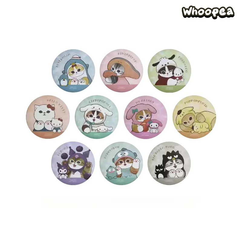 Mofusand x Sanrio Characters Series Matte Can Badge Blind Bag - Image 6