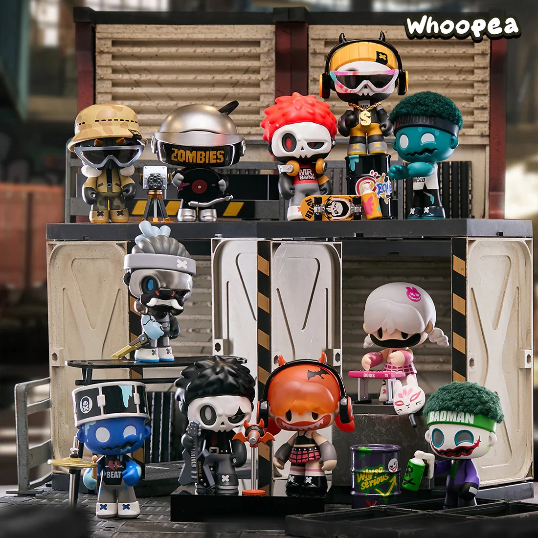 MR.BONE JUNIOR 2 Zombies Block Series Figures, Blind Box - Image 2