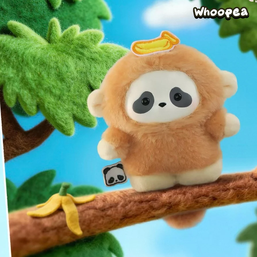 Panda Roll The Zoo In Hands Series Plush Pendant Blind Box - Image 3