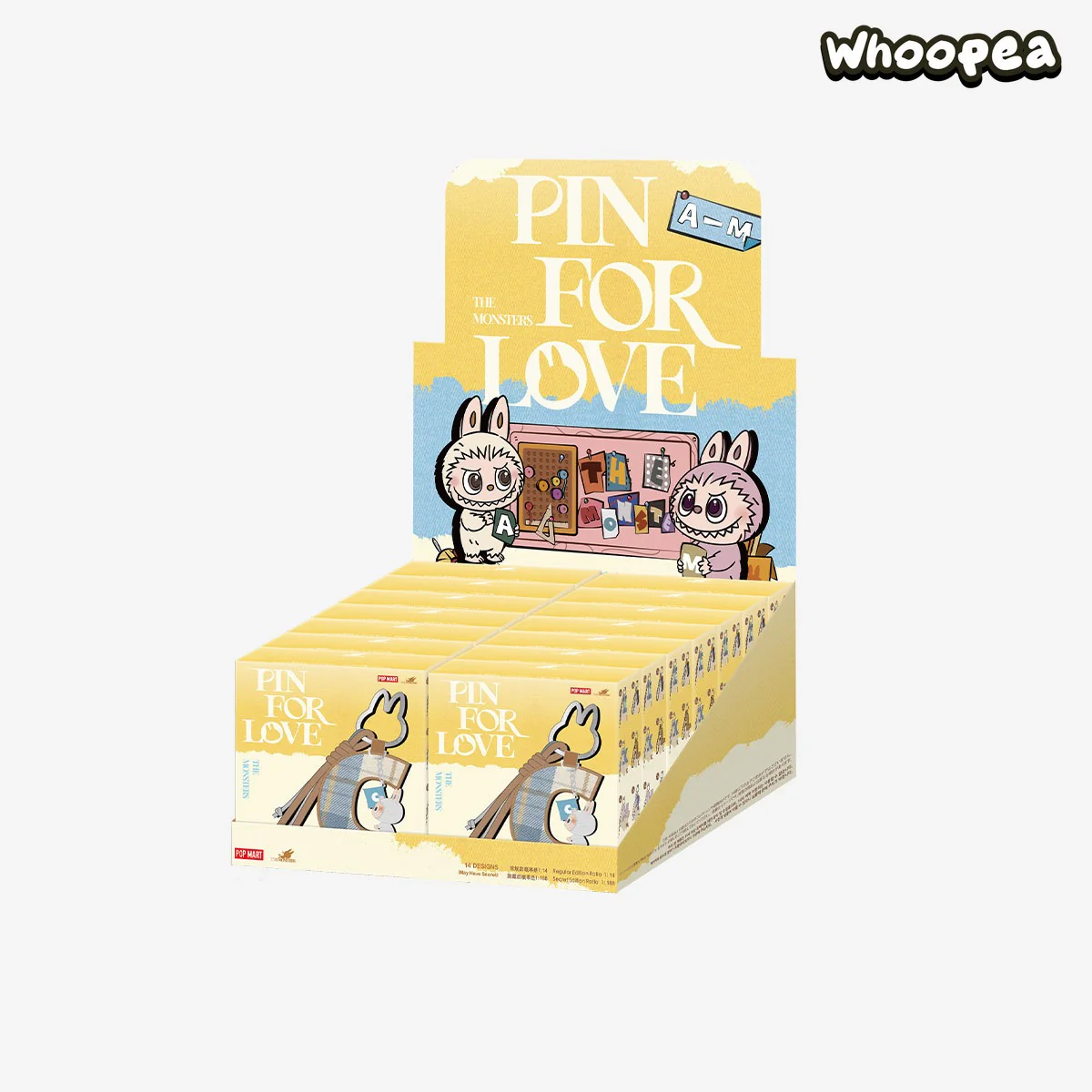 THE MONSTERS Labubu Pin for Love Series- Letter Pendant Blind Box (A-M) - Image 10