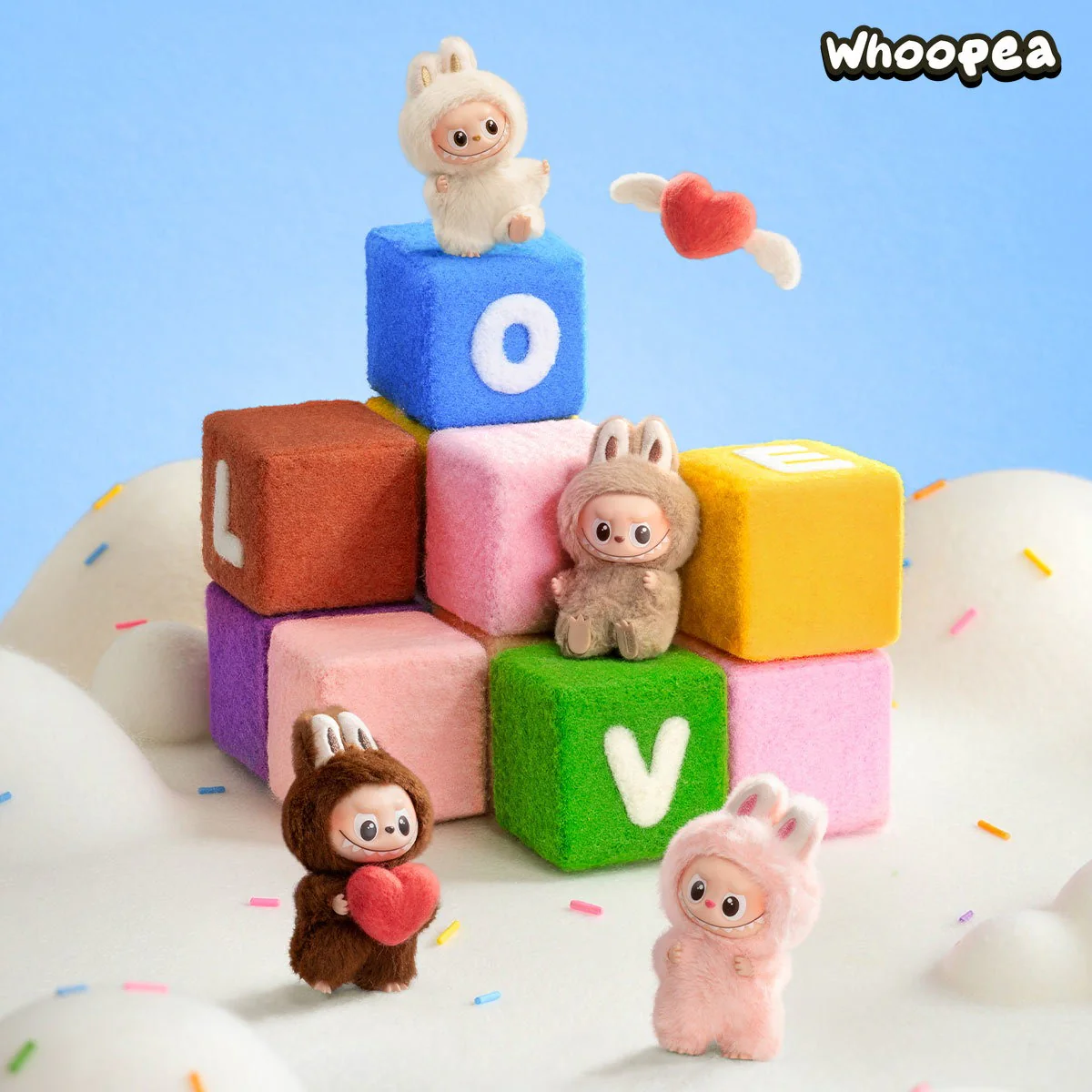 THE MONSTERS Labubu Pin for Love Series-Vinyl Plush Pendant Blind Box (A-M) - Image 3