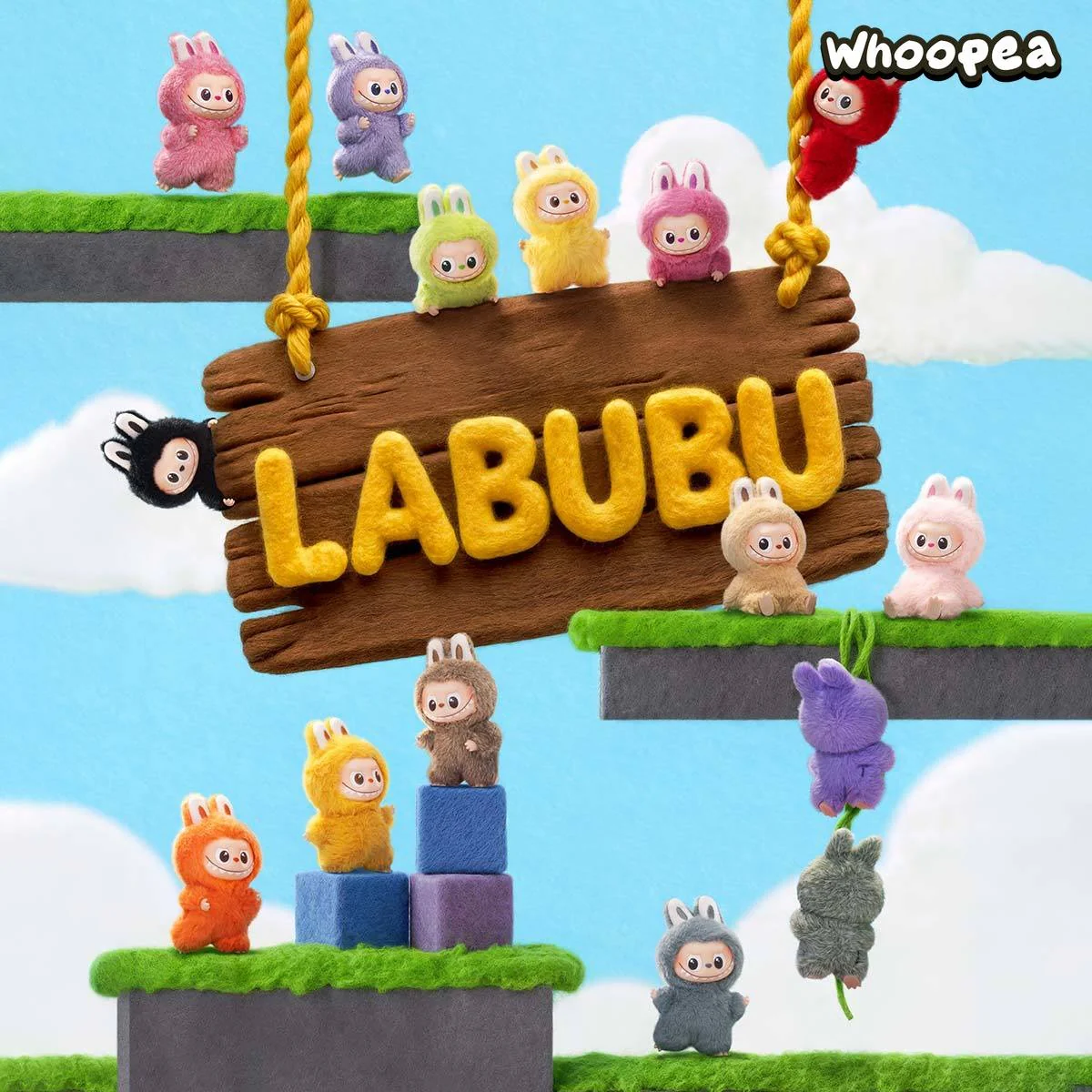 THE MONSTERS Labubu Pin for Love Series-Vinyl Plush Pendant Blind Box (N-Z) - Image 3