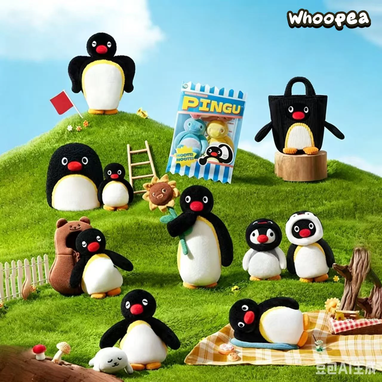 Pingu MINI MEME Series Plush Pendant Blind Box - Image 2