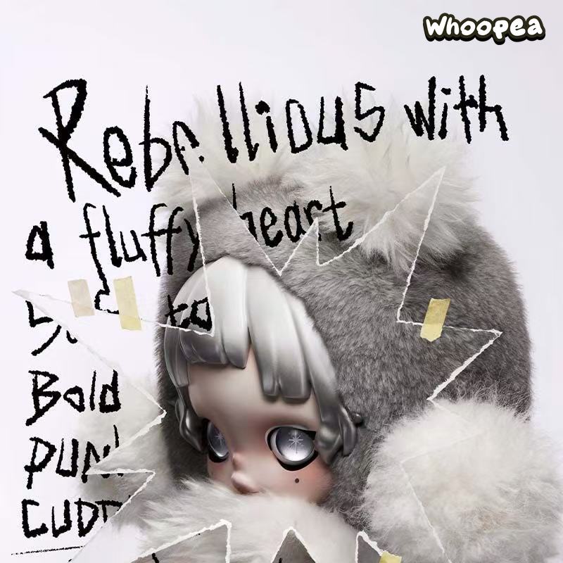 POP MART θ SKULLPANDA Punk Panda Plush Doll (PRE-ORDER) - Image 4