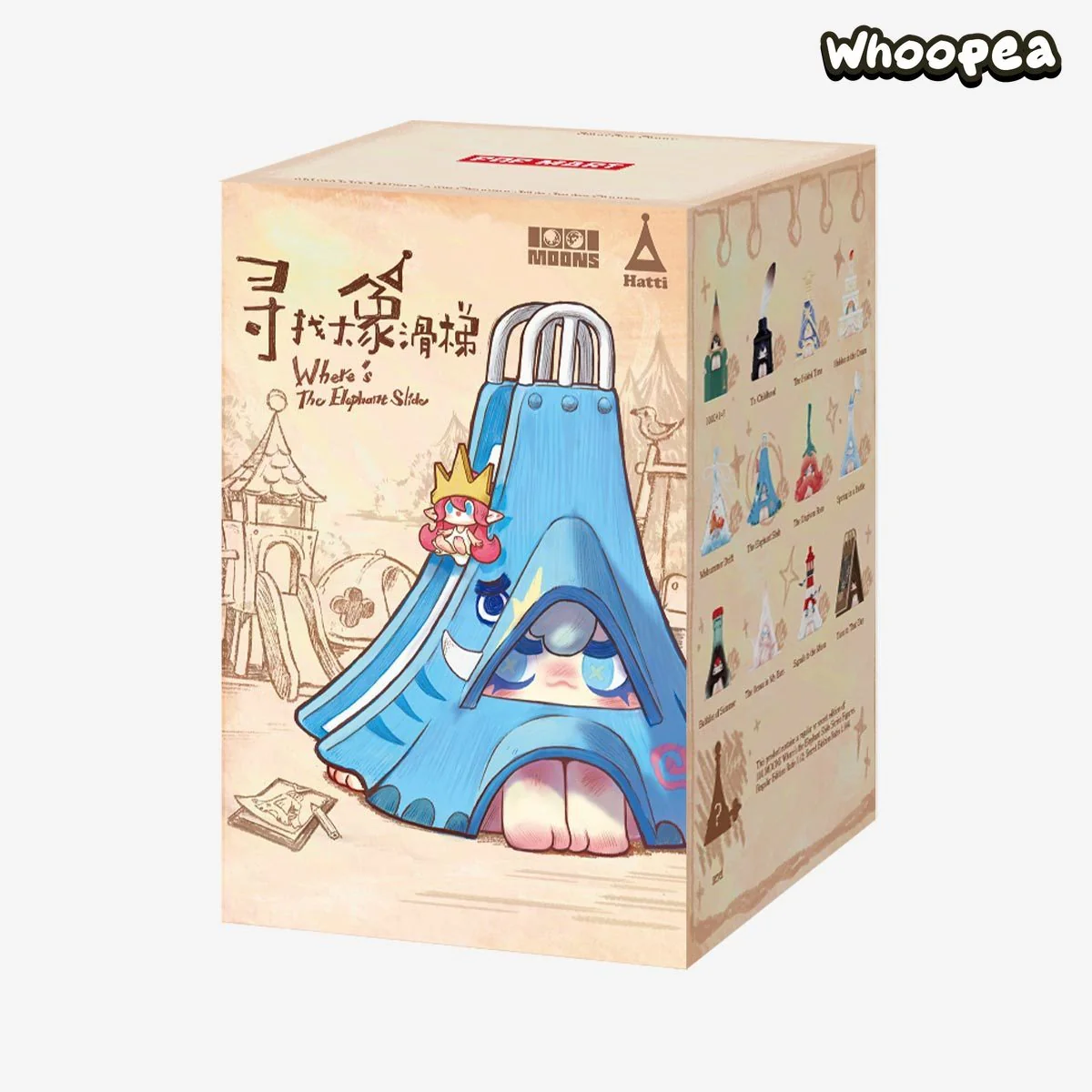 POP MART 1001MOONS Where’s the Elephant Slide Series Figures, Blind Box - Image 9