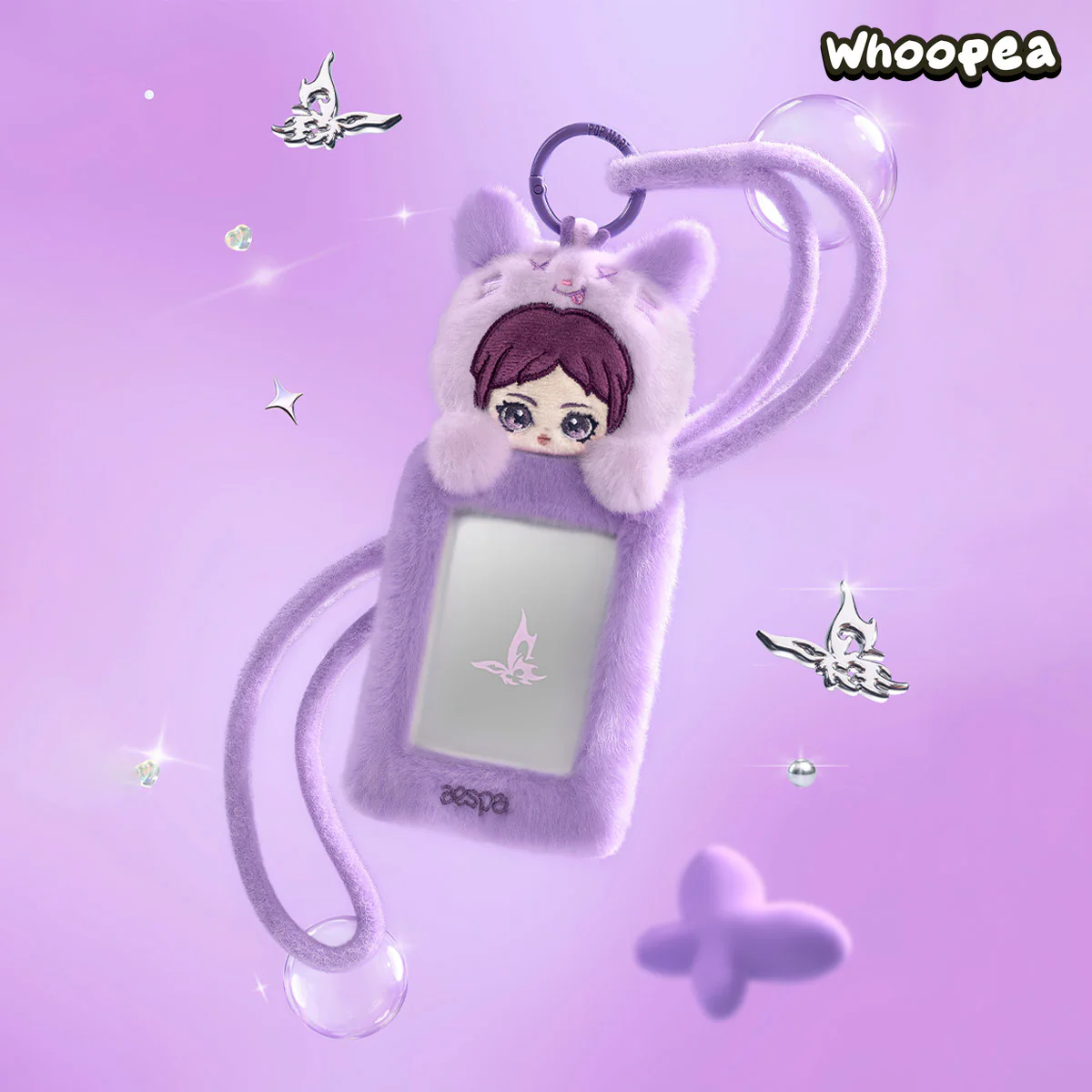 POP MART aespa Fluffy Club Series Card Holder - Image 3