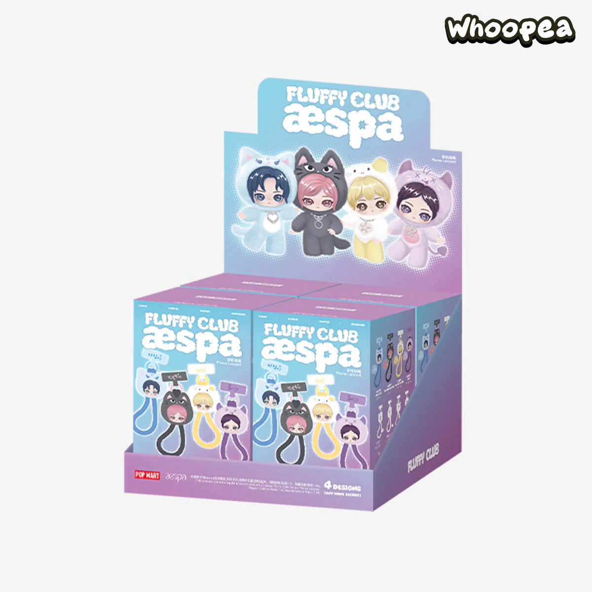 POP MART aespa Fluffy Club Series Phone Lanyard Blind Box - Image 9