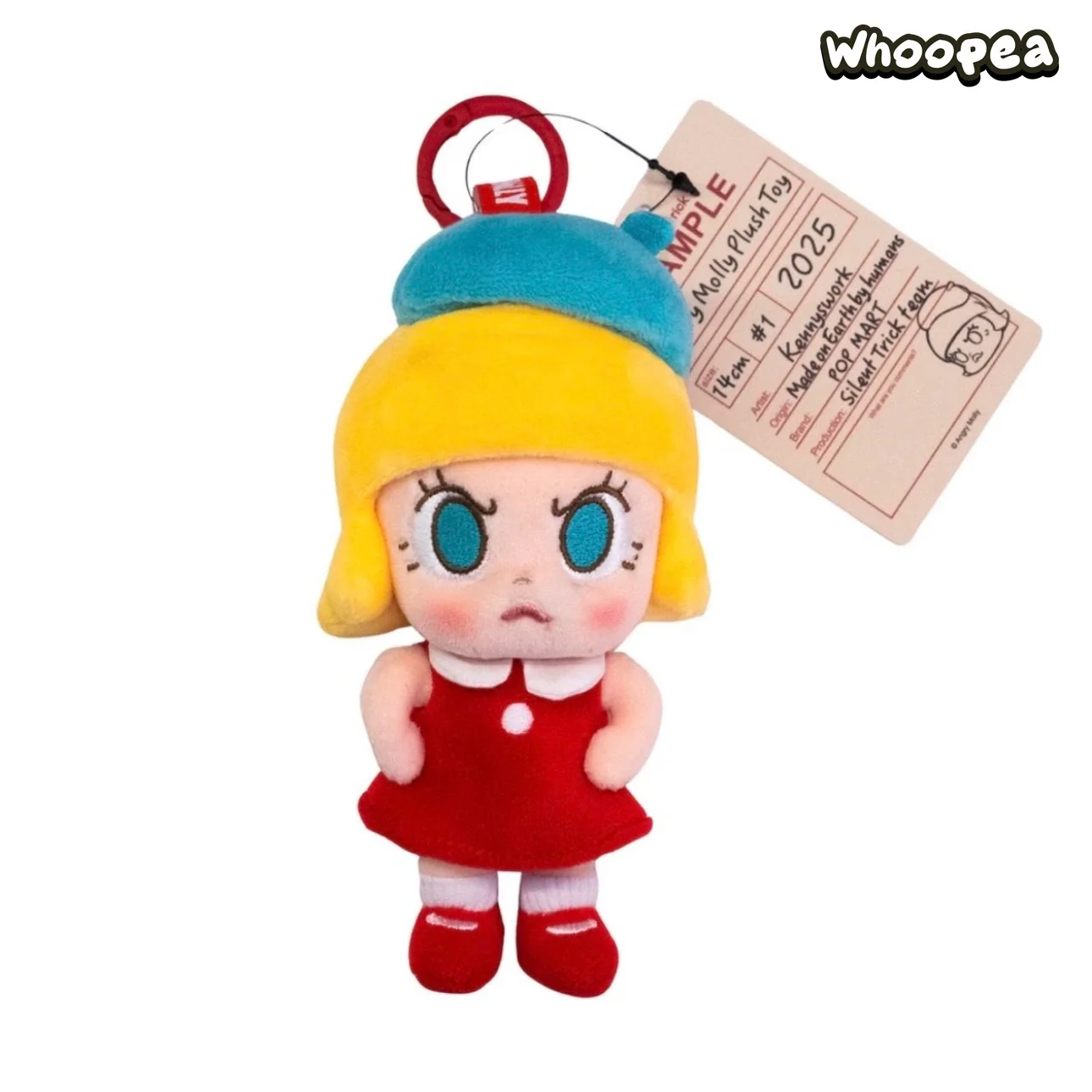 POPMART Angry MOLLY 2025 PTS Exhibition Limited Edition Vinyl Plush Pendant - Image 3