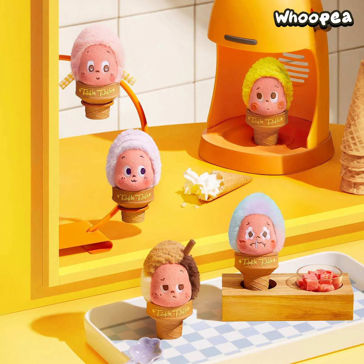POP MART Twinkle Twinkle MOON GELATO Series-Ice Cream Plush Pendant Blind Box - Image 3