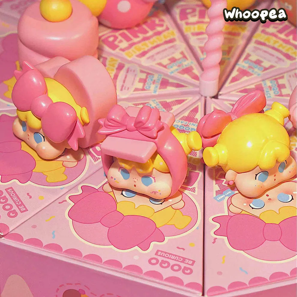 QOQO MINI FACE Pink Birthday Series PVC Figures Blind Box - Image 4