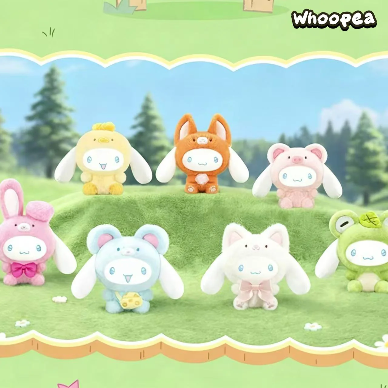 SANRI0 Cinnamoroll Animal Party Series Plush Pendant Blind Box