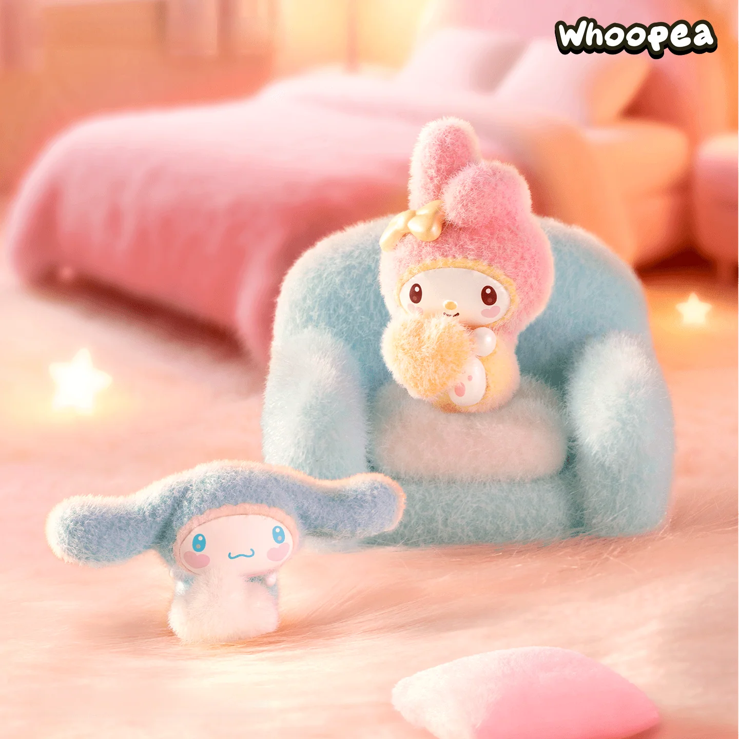 SANRI0 Fuzzy Rainbow Babies Series Mini Beans Blind Box - Image 2