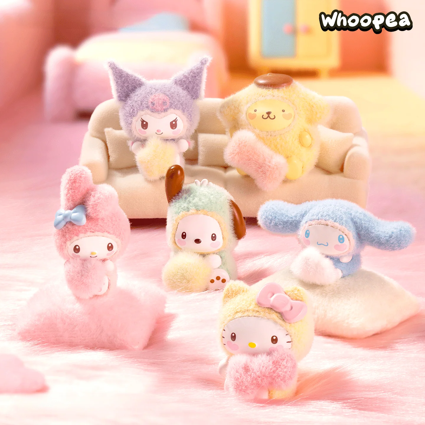 SANRI0 Fuzzy Rainbow Babies Series Mini Beans Blind Box - Image 4