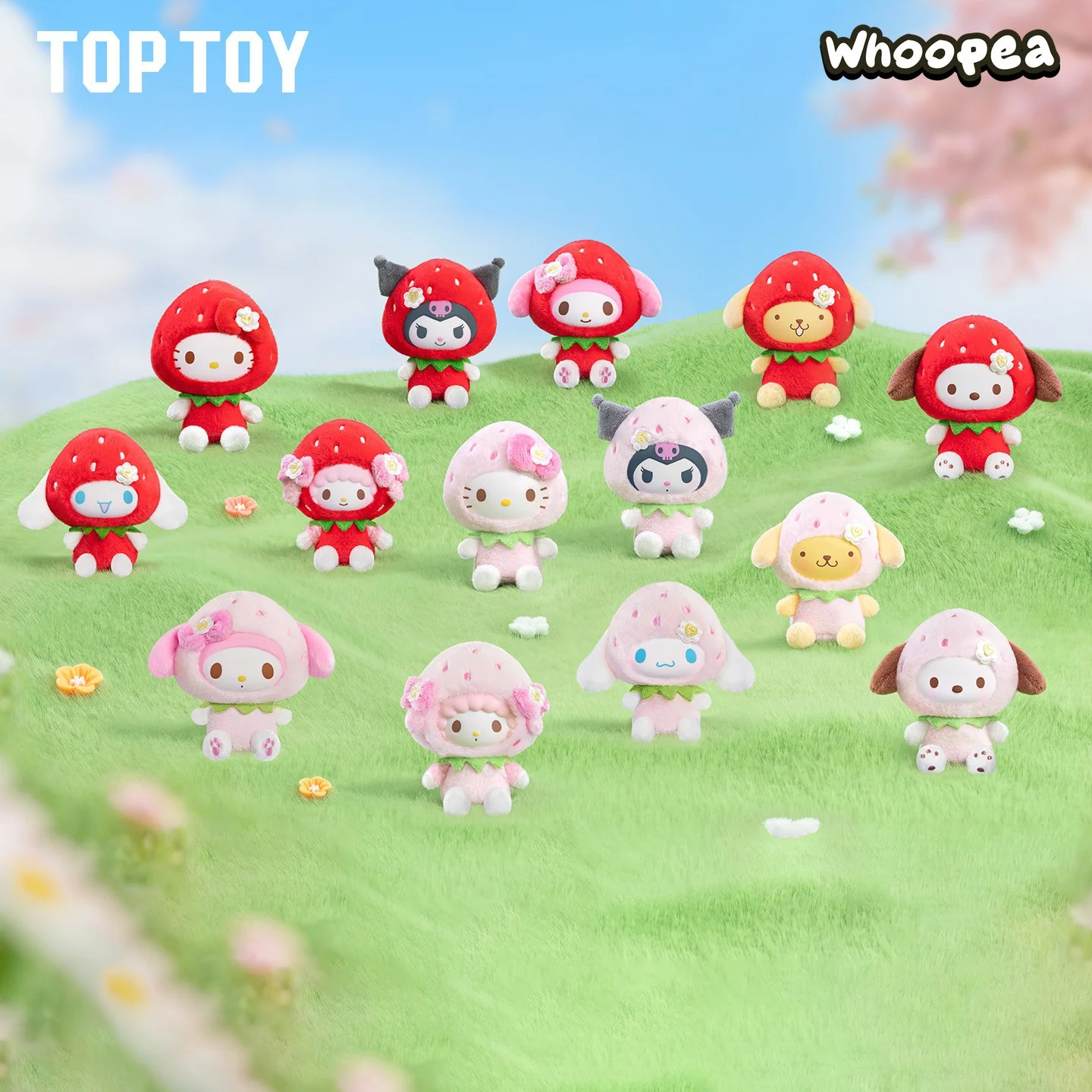 SANRI0 Sweet Strawberry Series Plush Pendant Blind Box - Image 3