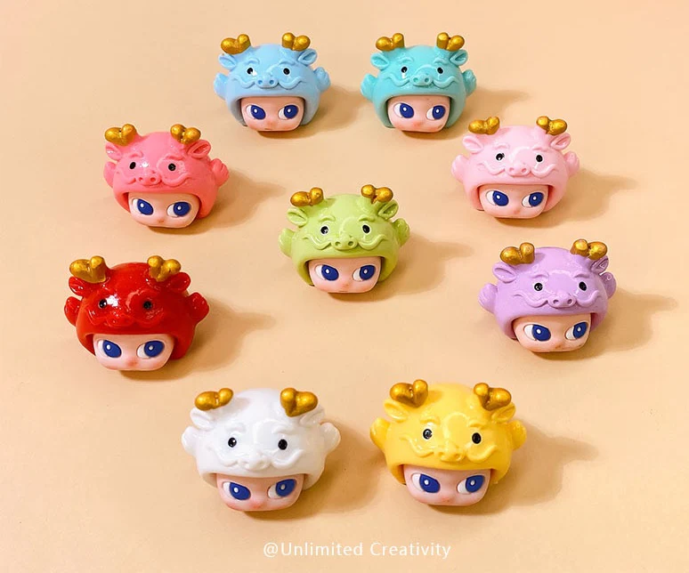 Side Eye Dragon Boy Collection, Mini Figures, 9 colors - Image 20