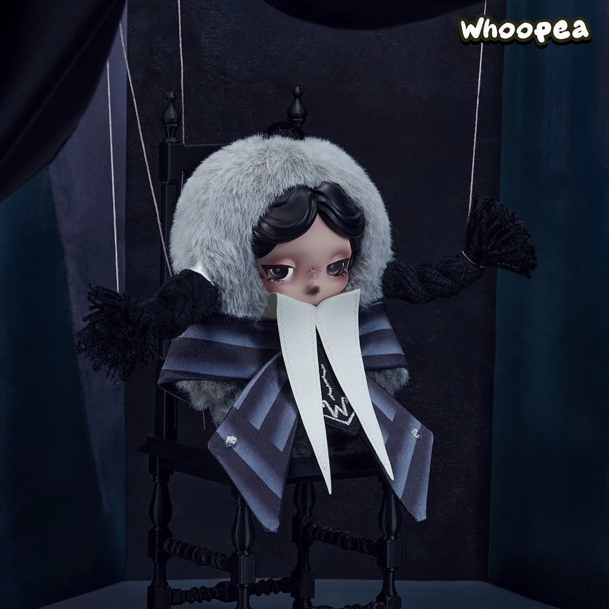 SKULLPANDA × Wednesday Plush (Nevermore Academy Uniform Version) - Image 2