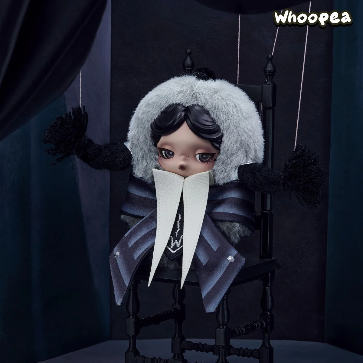 SKULLPANDA × Wednesday Plush (Nevermore Academy Uniform Version) - Image 3