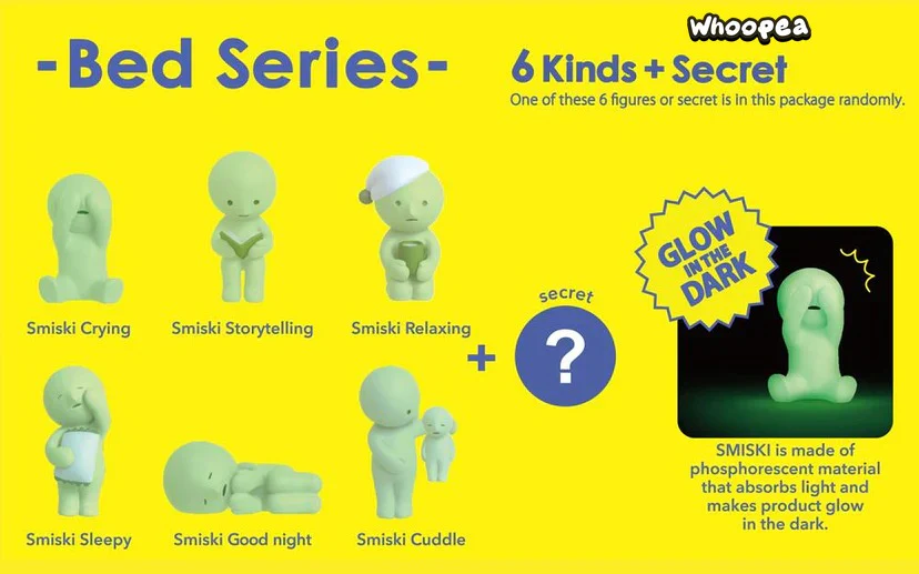Smiski Bed Series Figures, Blind Box - Image 3