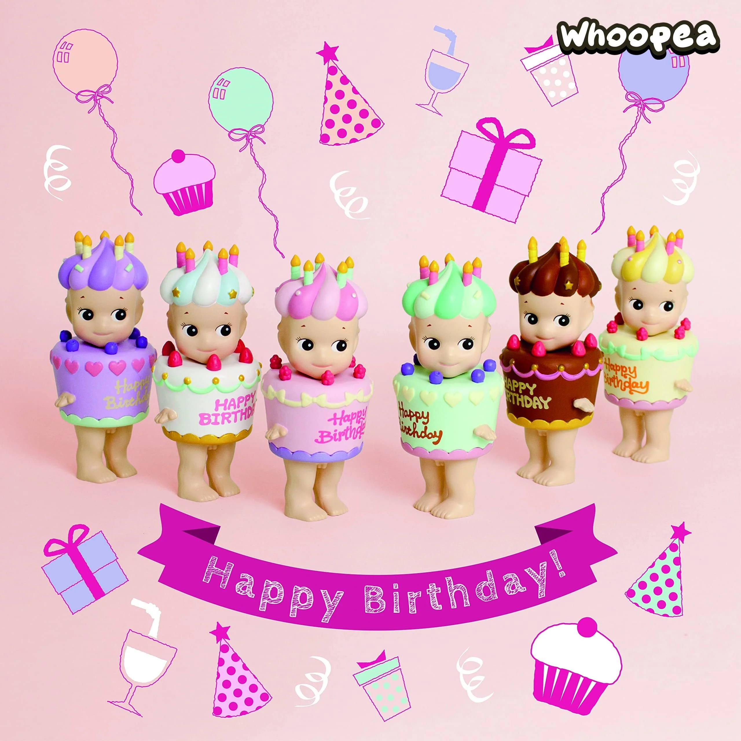 Sonny Angel Birthday Gift Series Figures, Blind Box