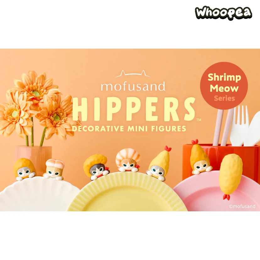 Sonny Angel × Mofusand Shrimp Meow Series Hippers Decorative Mini Figures Blind Box