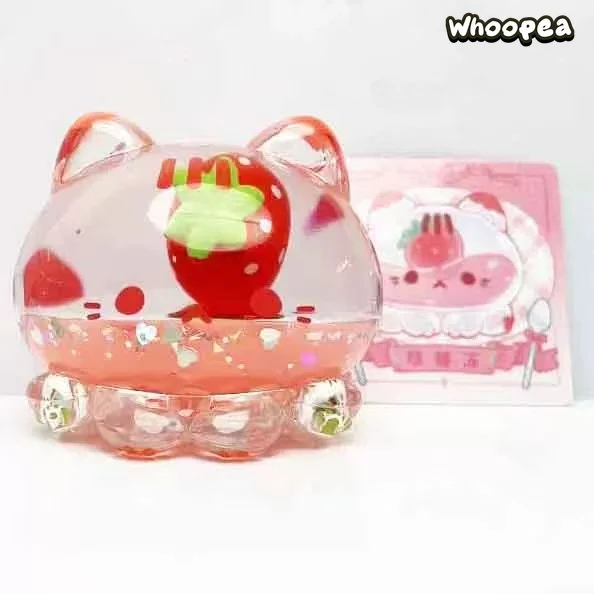 Strawberry Mousse Tower Octopus Meow Jelly Series Figure Blind Box - Image 3