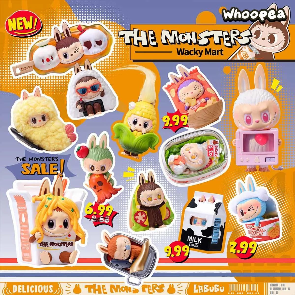 THE MONSTERS LABUBU Wacky Mart Series Figures, Blind Box - Image 3