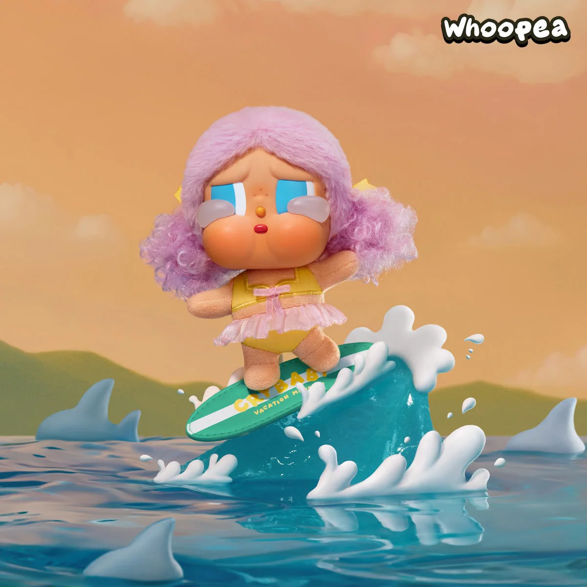 CRYBABY Vacation Mode On Series-Vinyl Plush Pendant Blind Box - Image 5